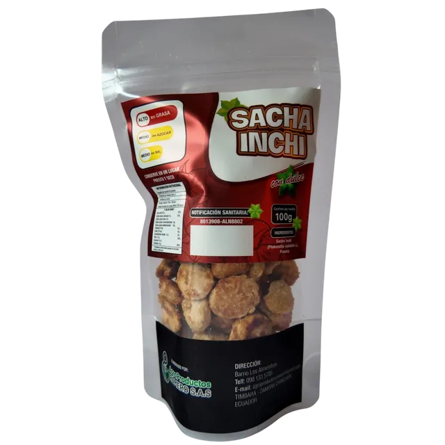 Sacha inchi con dulce de panela · 100 g