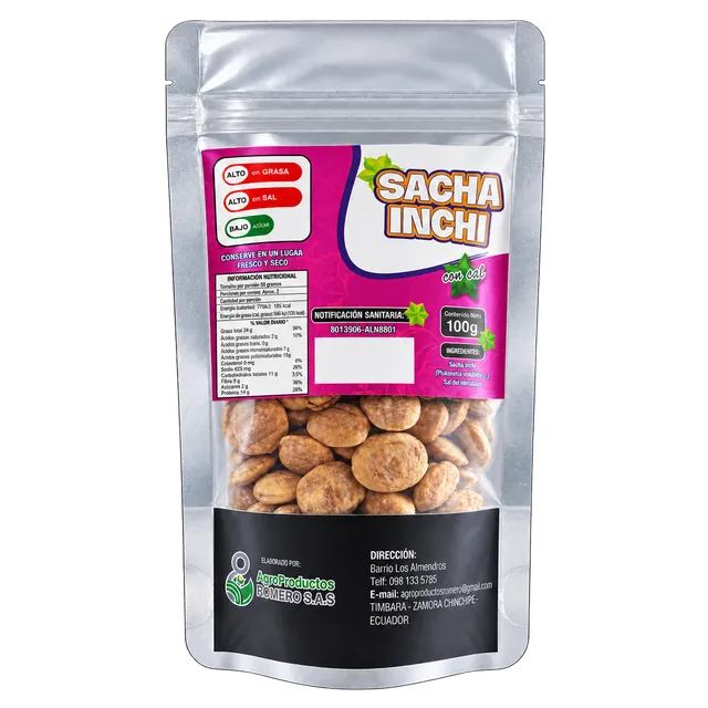 Sacha inchi con sal del Himalaya · 100 g