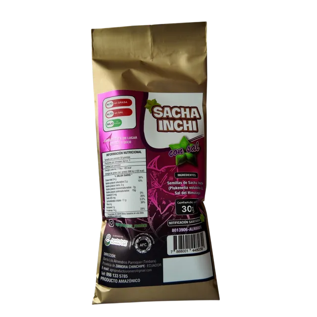 Sacha inchi con sal del Himalaya · 30 g