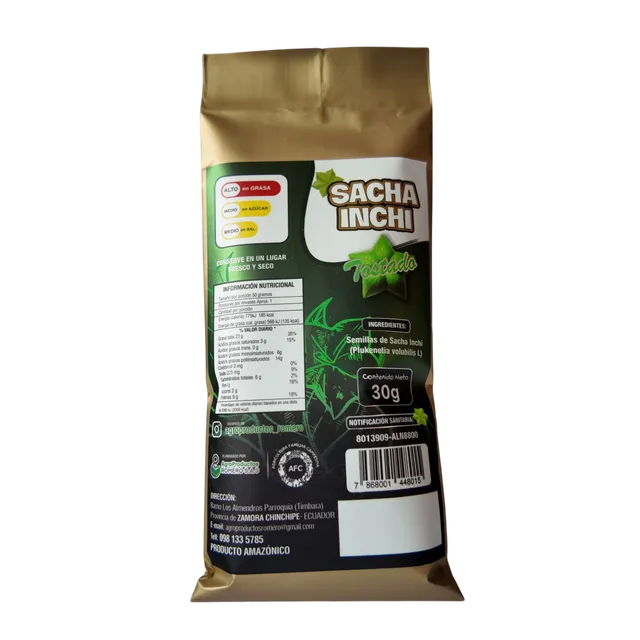 Sacha inchi tostado · 30 g
