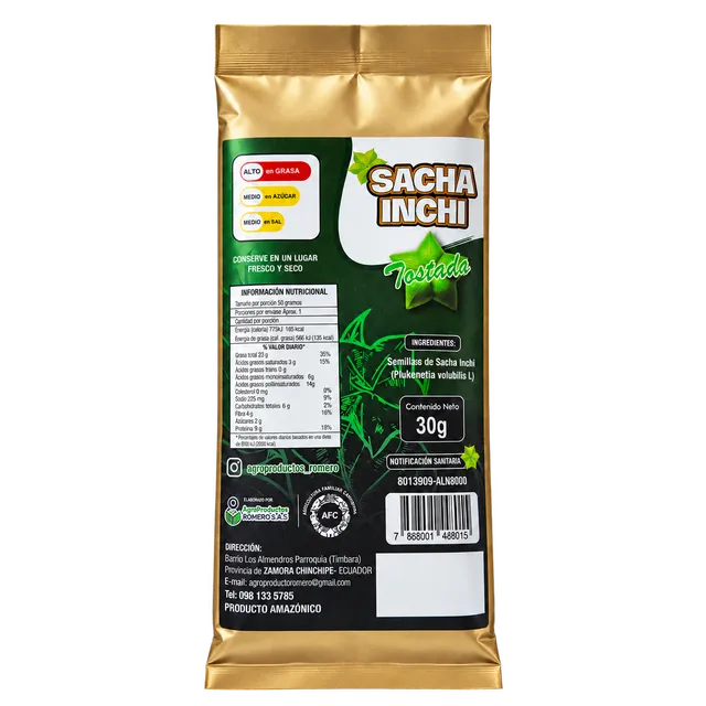 Sacha inchi tostado · 30 g